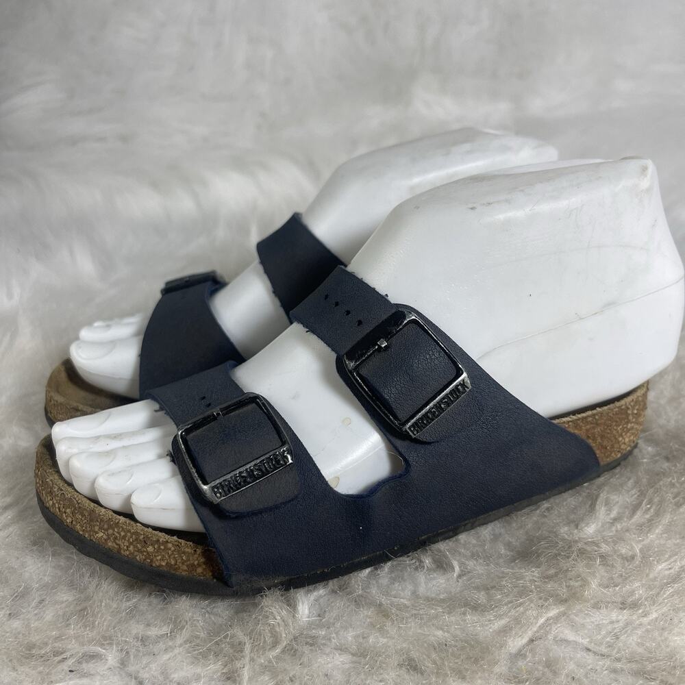 Birkenstock Arizona Blue Navy Birko-Flor Sandals Kids EU 32 US 1